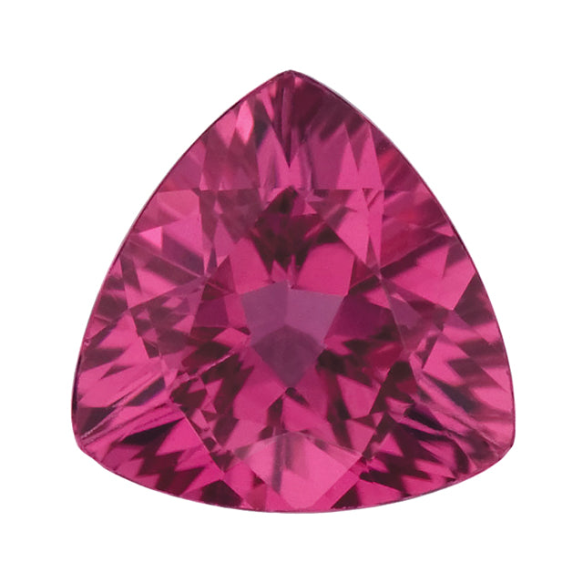 Loose Pink Tourmaline Gemstone Trillion