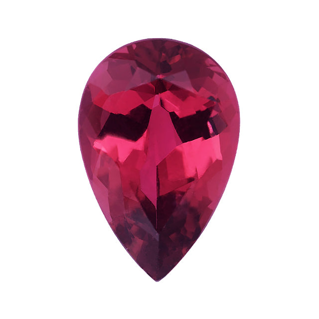 Loose Rubellite Tourmaline Gemstone Pear