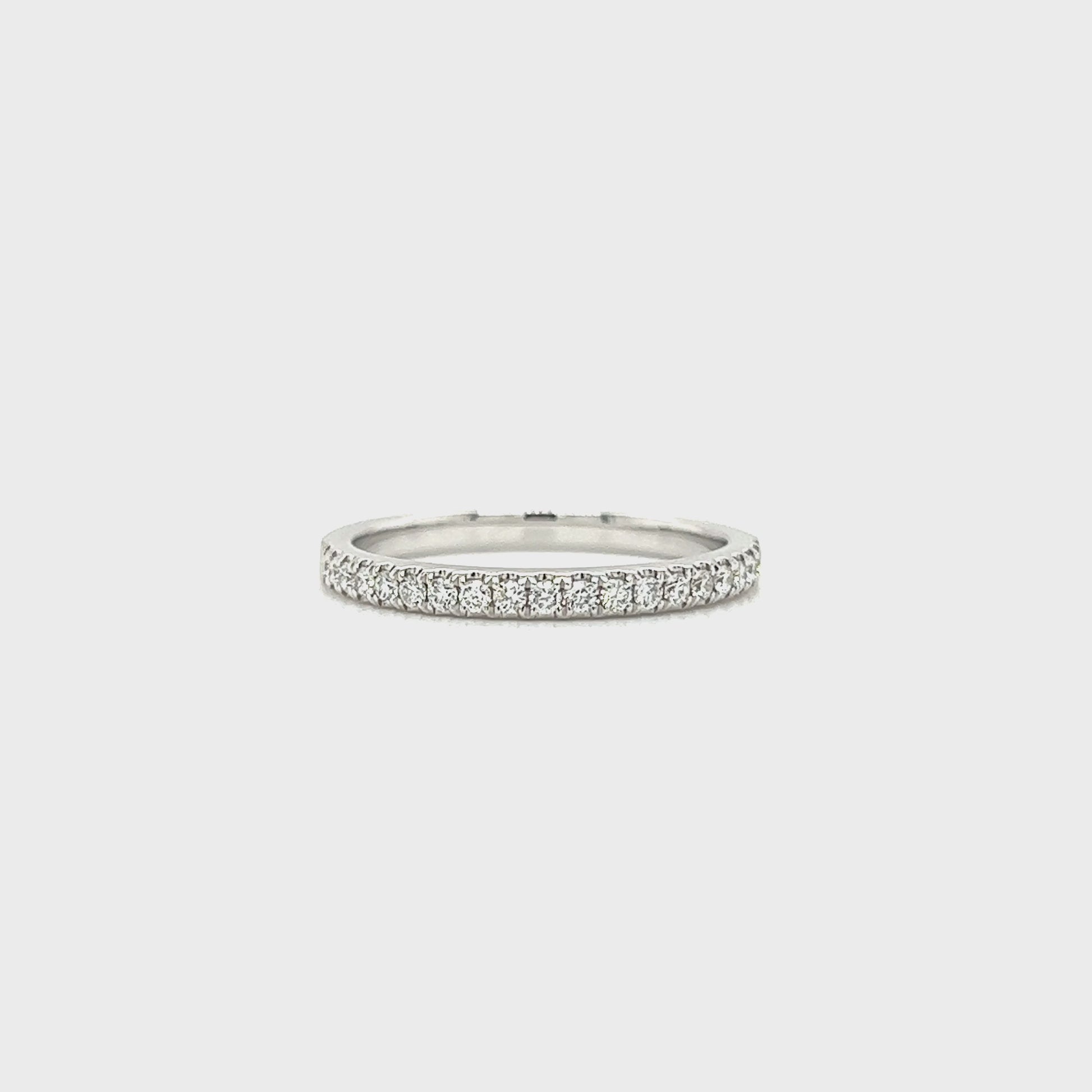 Diamond Ring with 0.24ctw of Diamonds in 14K White Gold Video