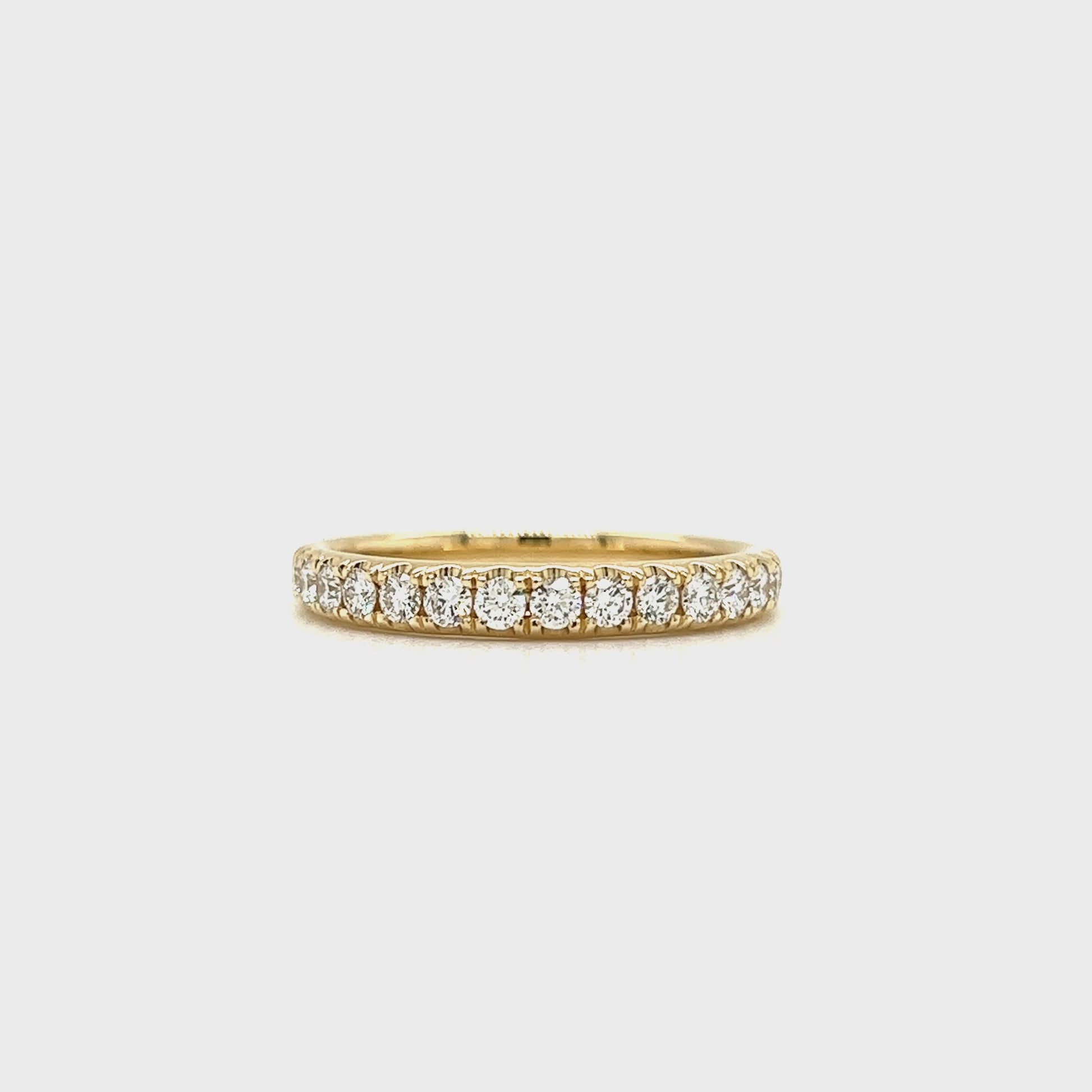 Diamond Ring with 0.42ctw of Diamonds in 14K Yellow Gold Video