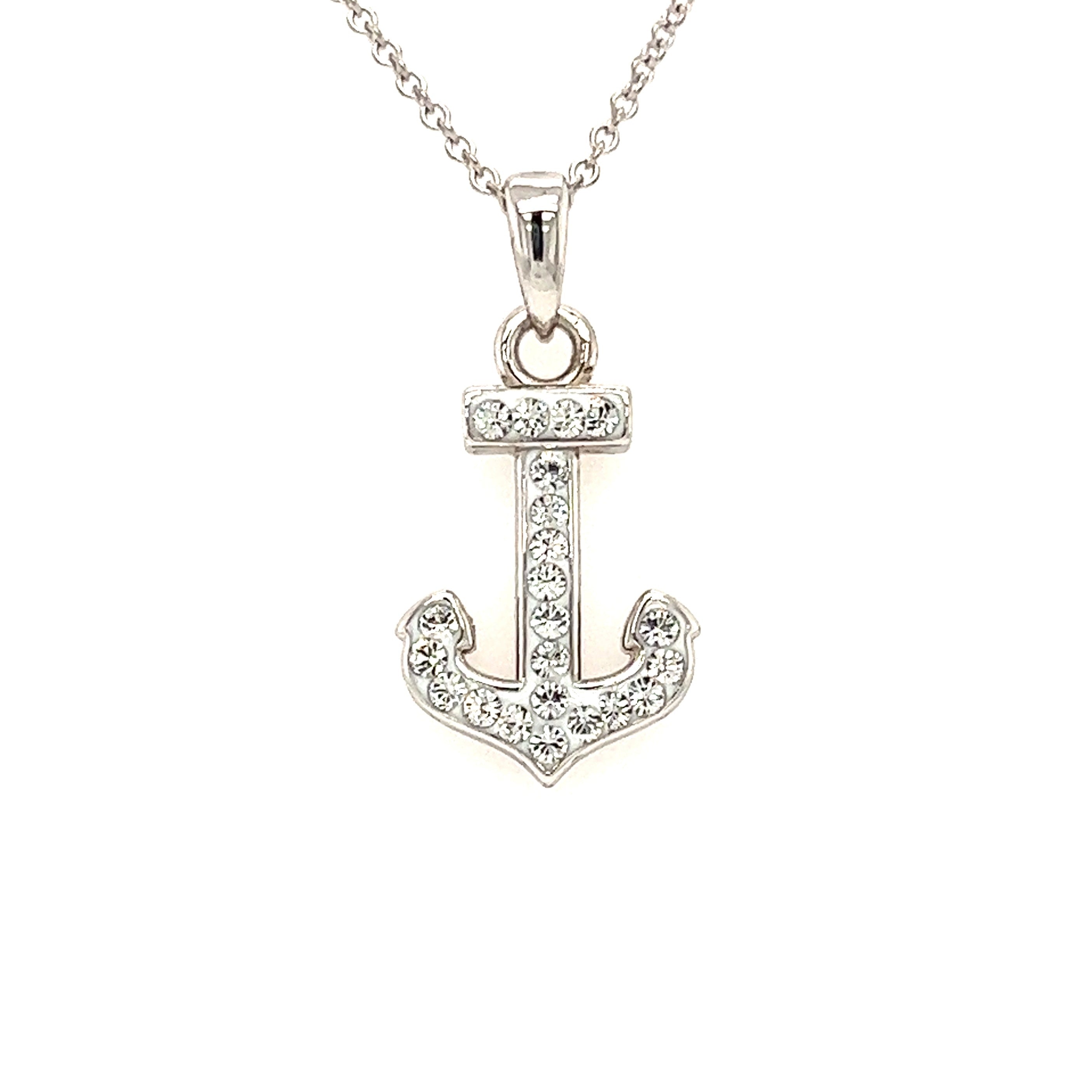 Sterling Silver Anchor Necklace I Glitters