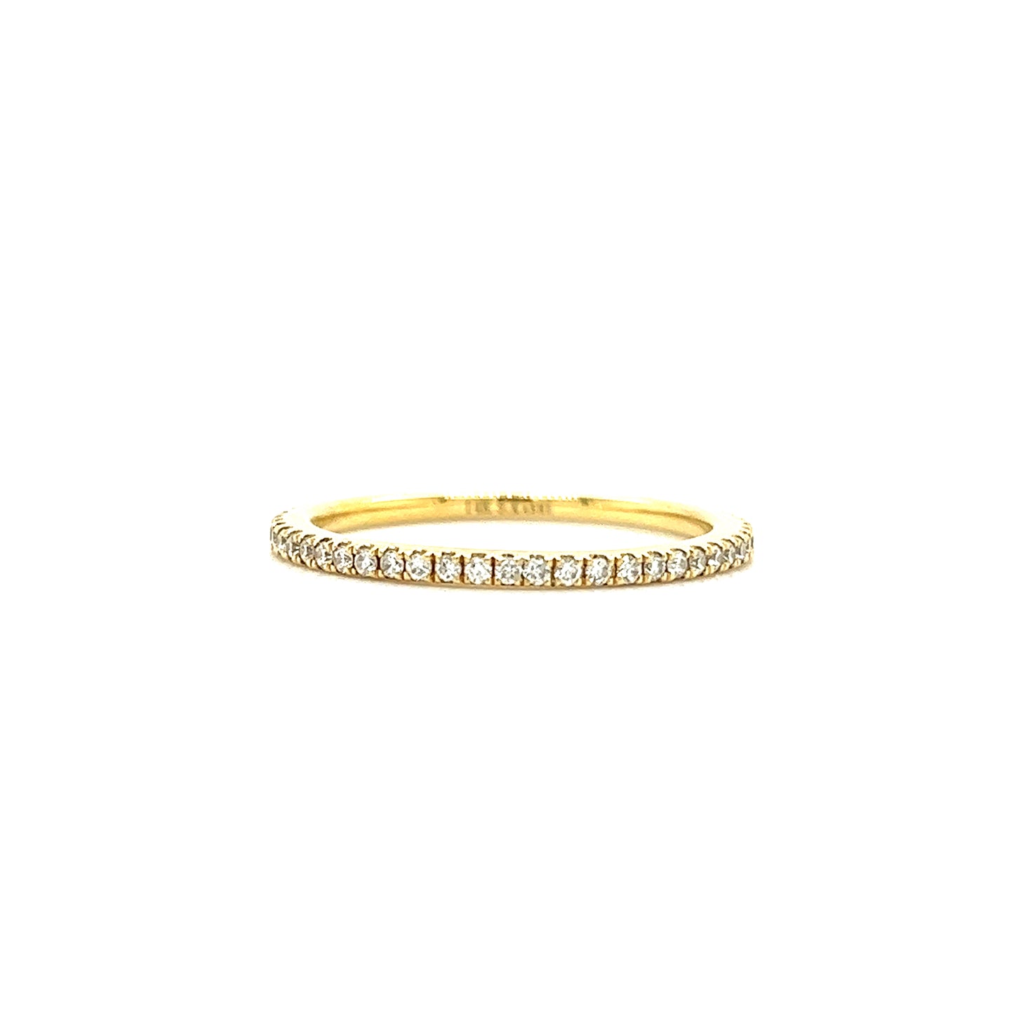 Eternity Ring with 0.37ctw of Diamonds in 14K Yellow Gold Front View