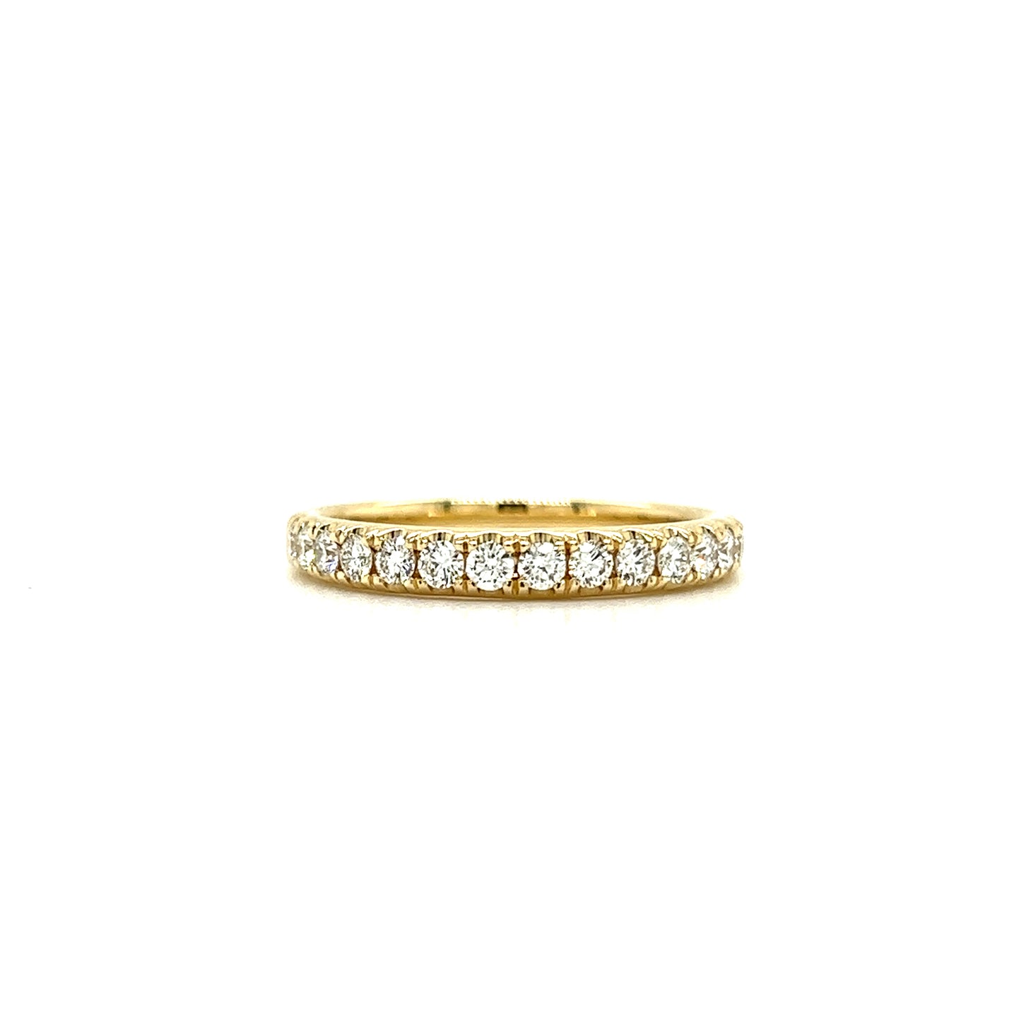 Diamond Ring with 0.42ctw of Diamonds in 14K Yellow Gold Front View