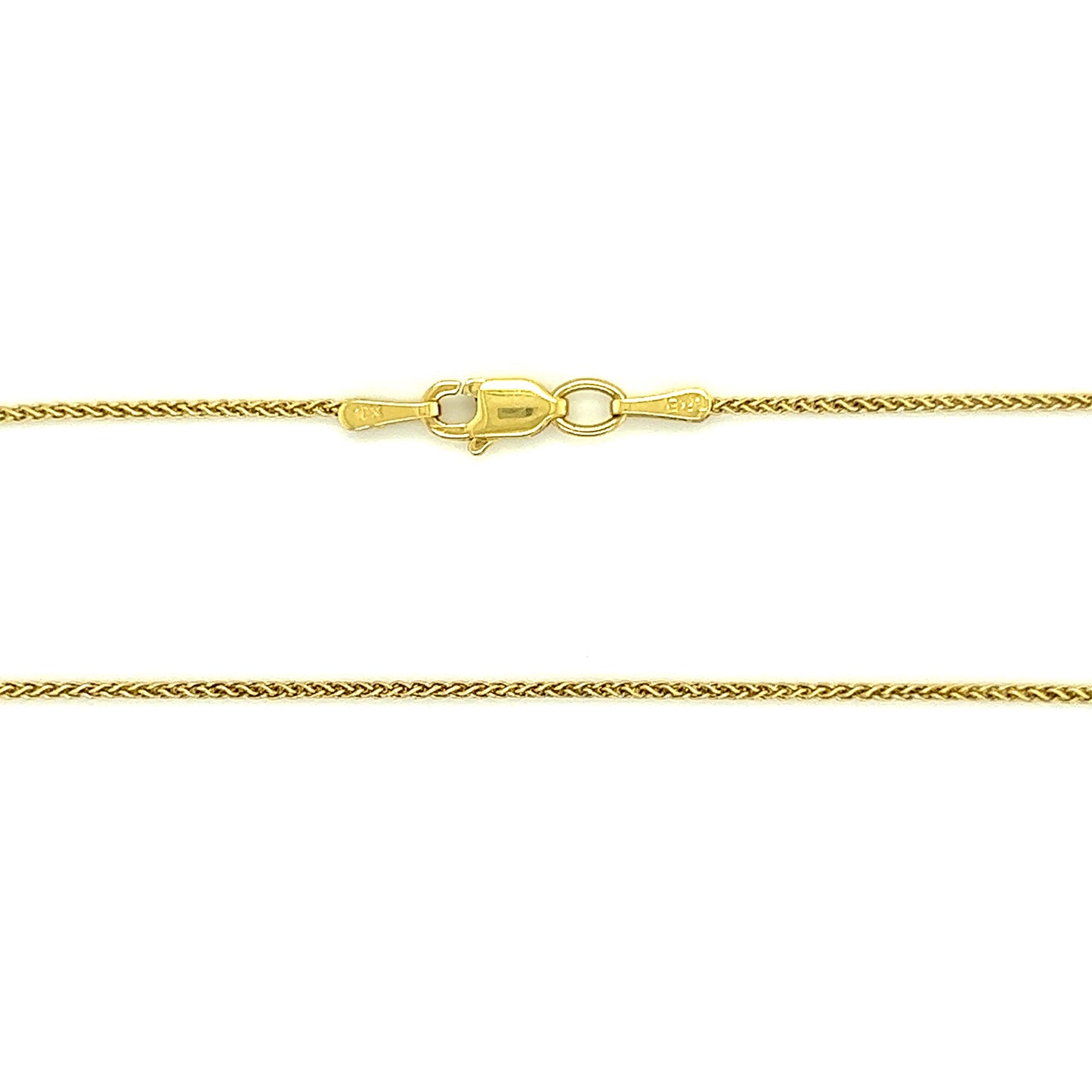 Wheat Chain with 16in Length in 10K Yellow Gold Chain and Clasp View