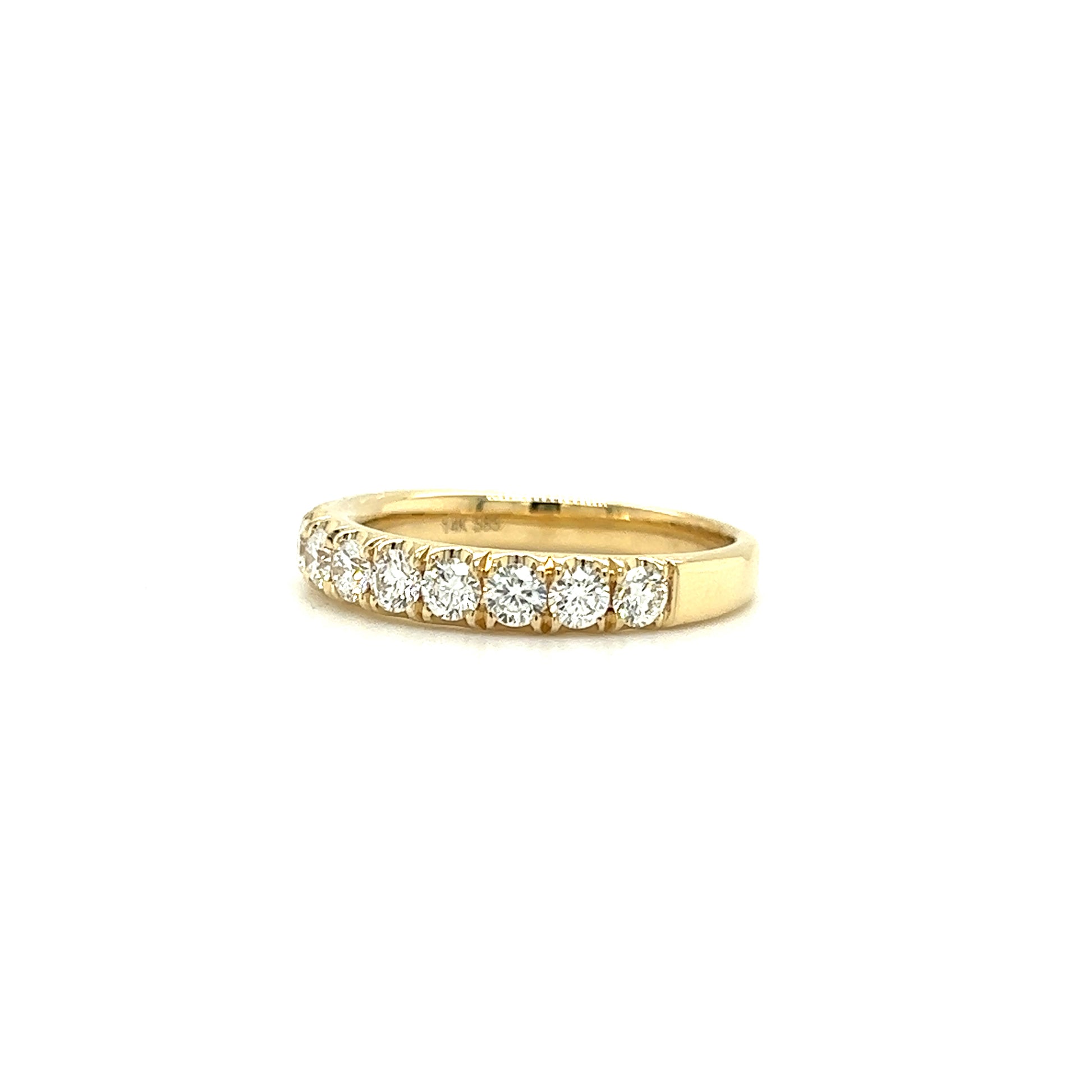 Diamond Ring with 0.86ctw of Diamonds in 14K Yellow Gold Right Side View