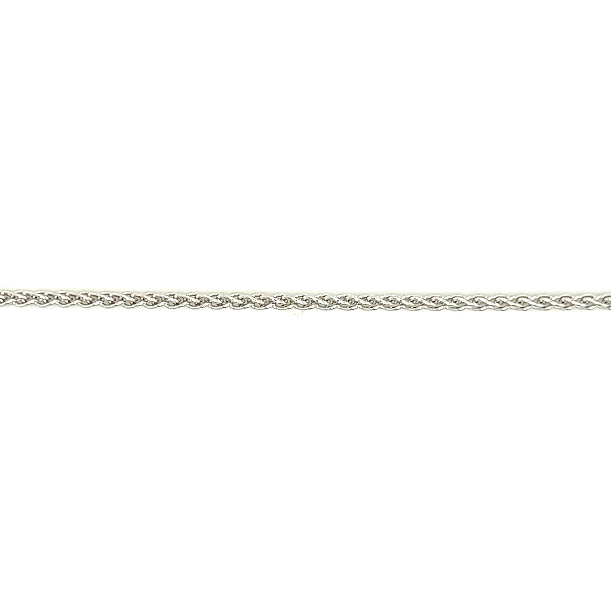Wheat Chain 1.65mm with 18in of Length in 14K White Gold Chain View