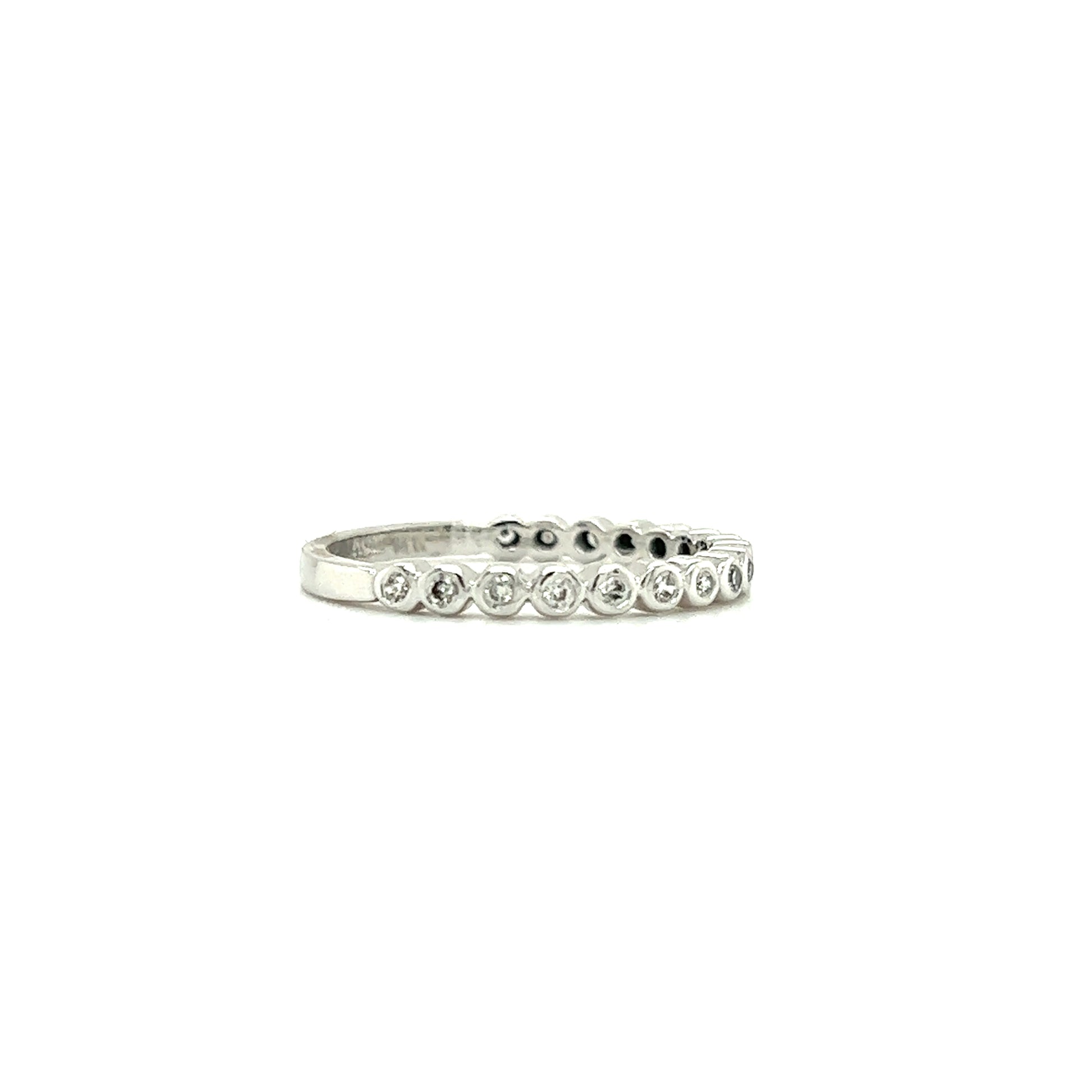 Diamond Ring with 0.15ctw of Diamonds in 14K White Gold Left Side View