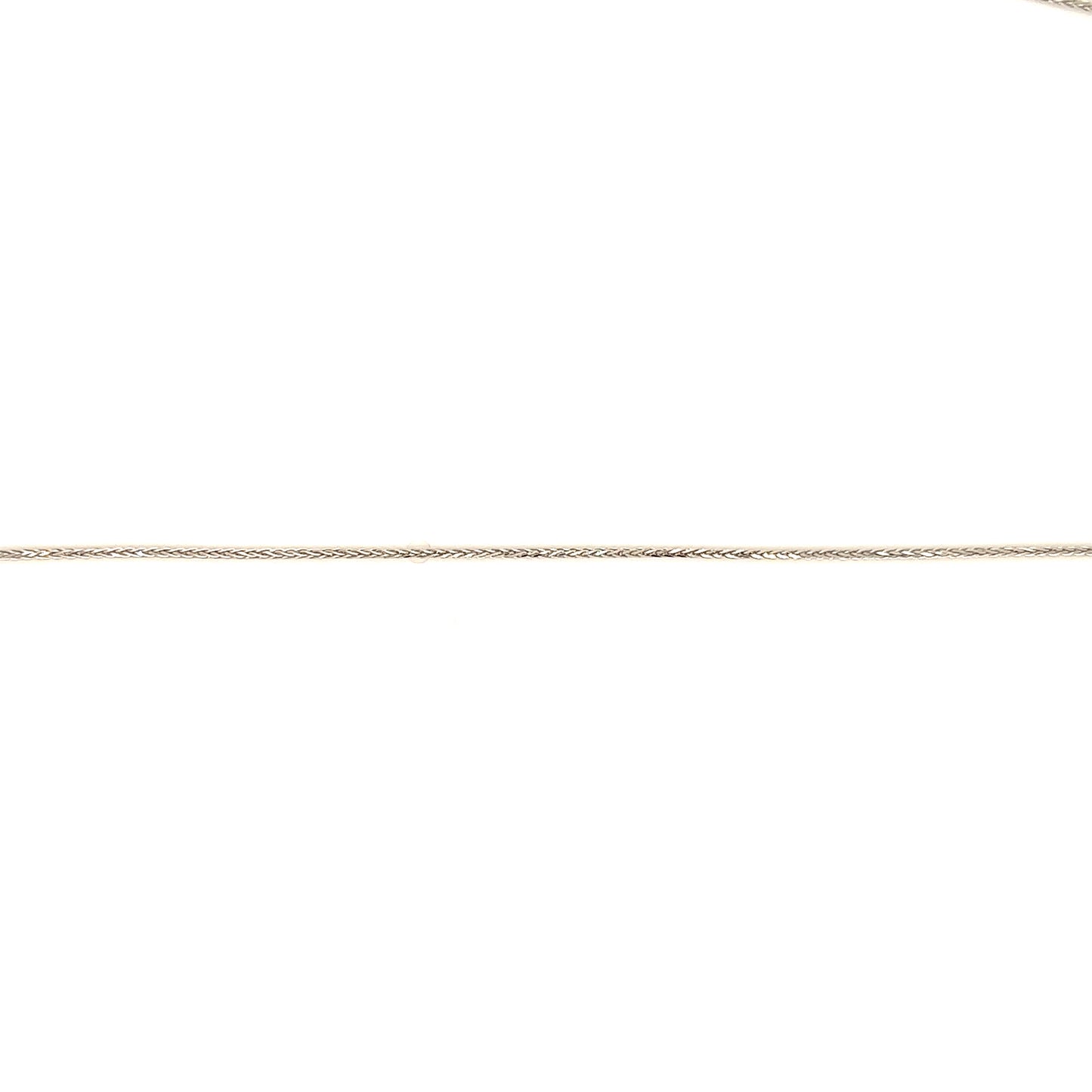 Wheat Chain 1.5mm with 18in Length in 14K White Gold Chain View