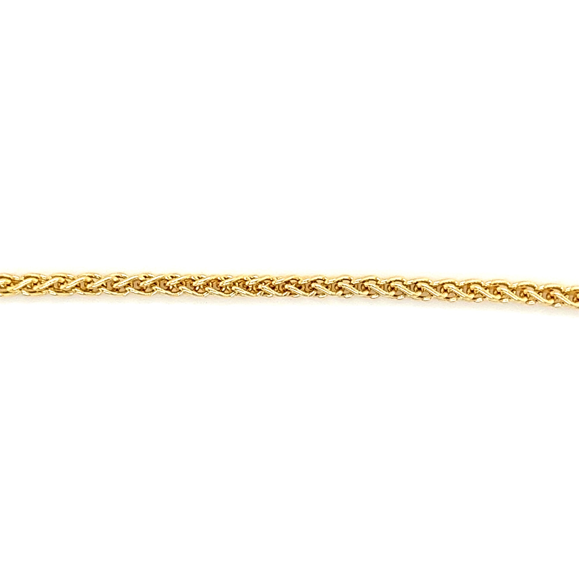 Wheat 2.1mm Chain with 18in Length in 14K Yellow Gold Chain View