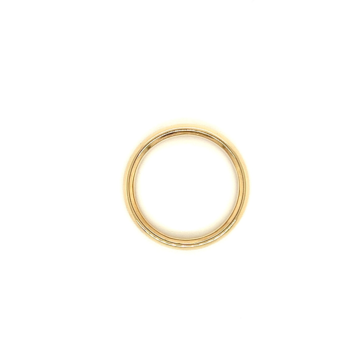 Half Round 4mm Ring with Comfort-Fit in 14K Yellow Gold
