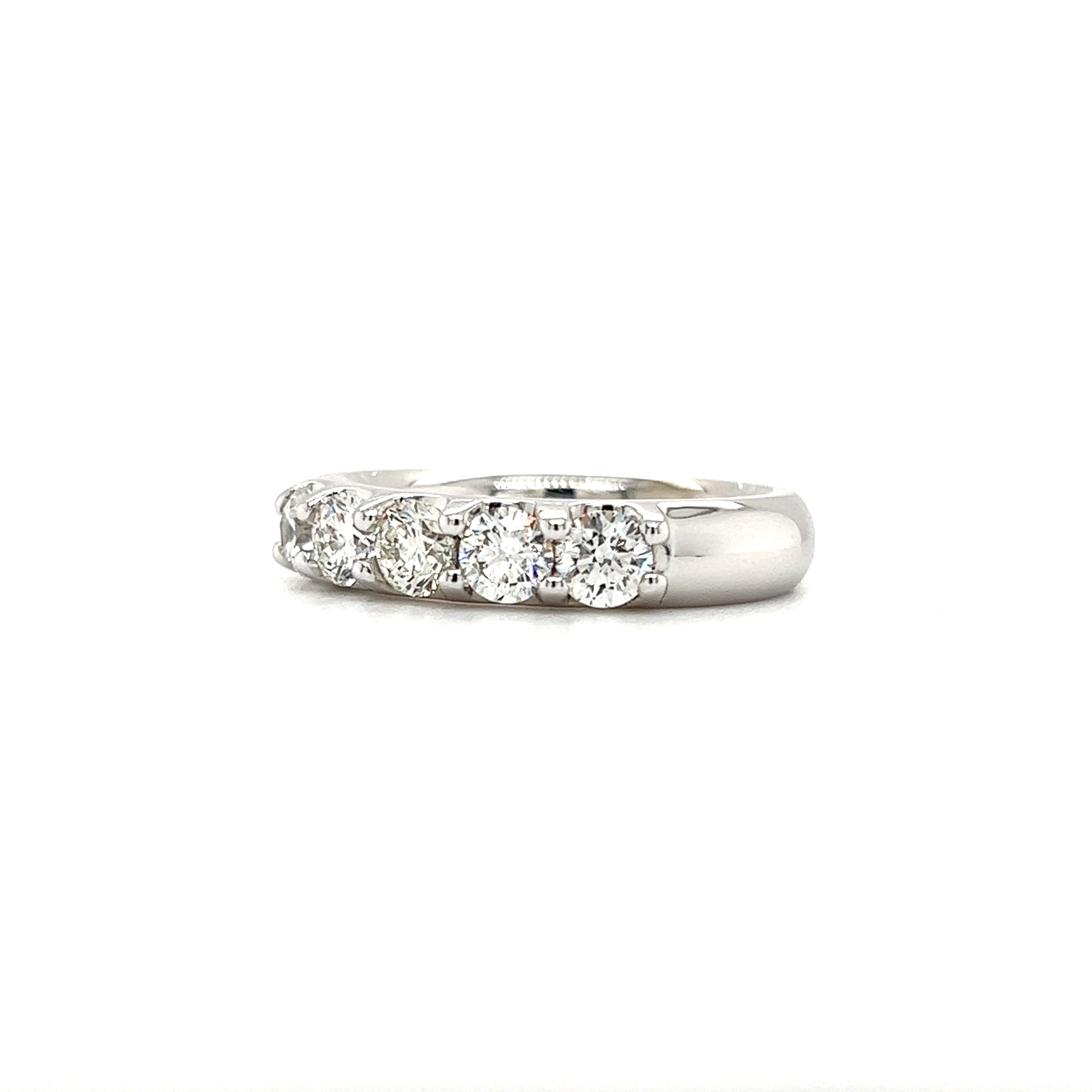 Diamond Ring 4mm with 1.24ctw of Diamonds in 14K White Gold Right View