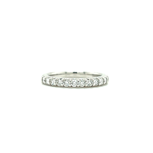 Diamond Ring with 0.42ctw of Diamonds in 14K White Gold Front View