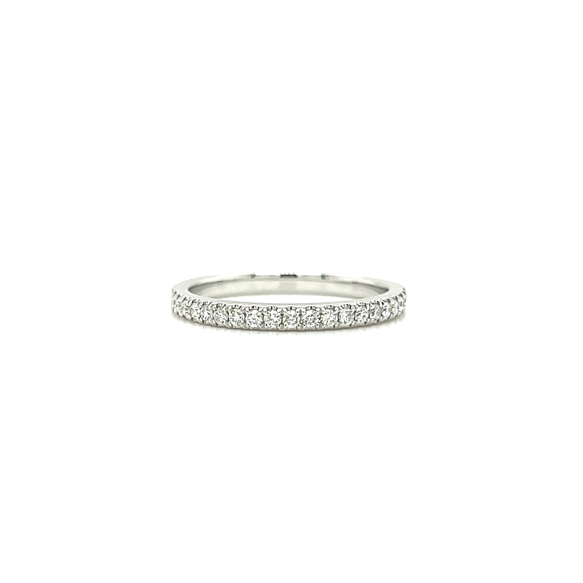 Diamond Ring with 0.24ctw of Diamonds in 14K White Gold Front View