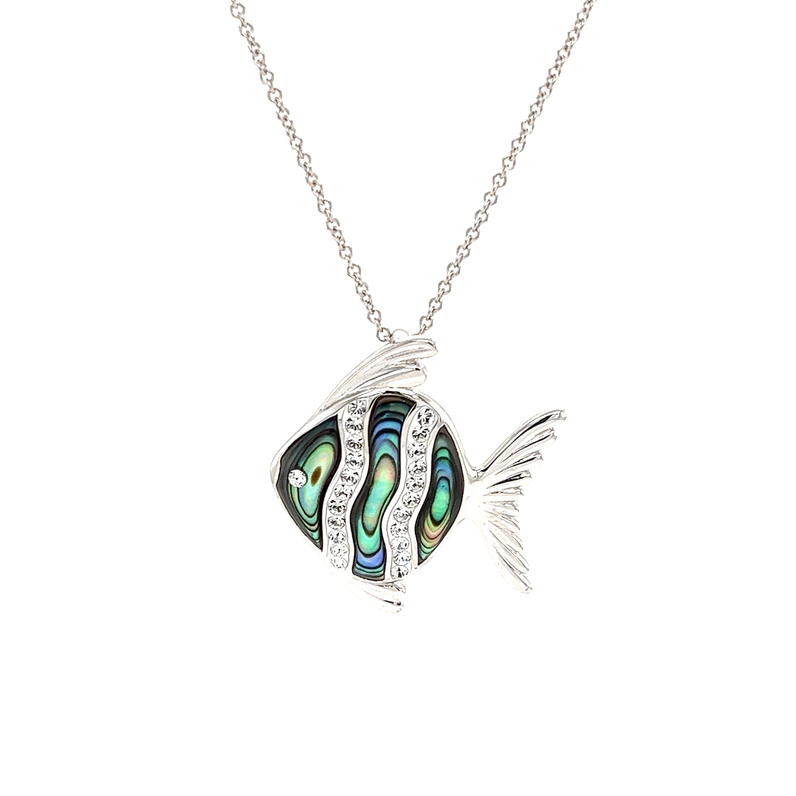 Tripletail Fish Necklace in Sterling Silver | Castil