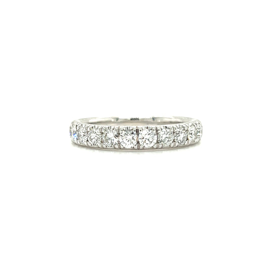 Diamond Ring with 0.98ctw of Diamonds in Platinum Front View