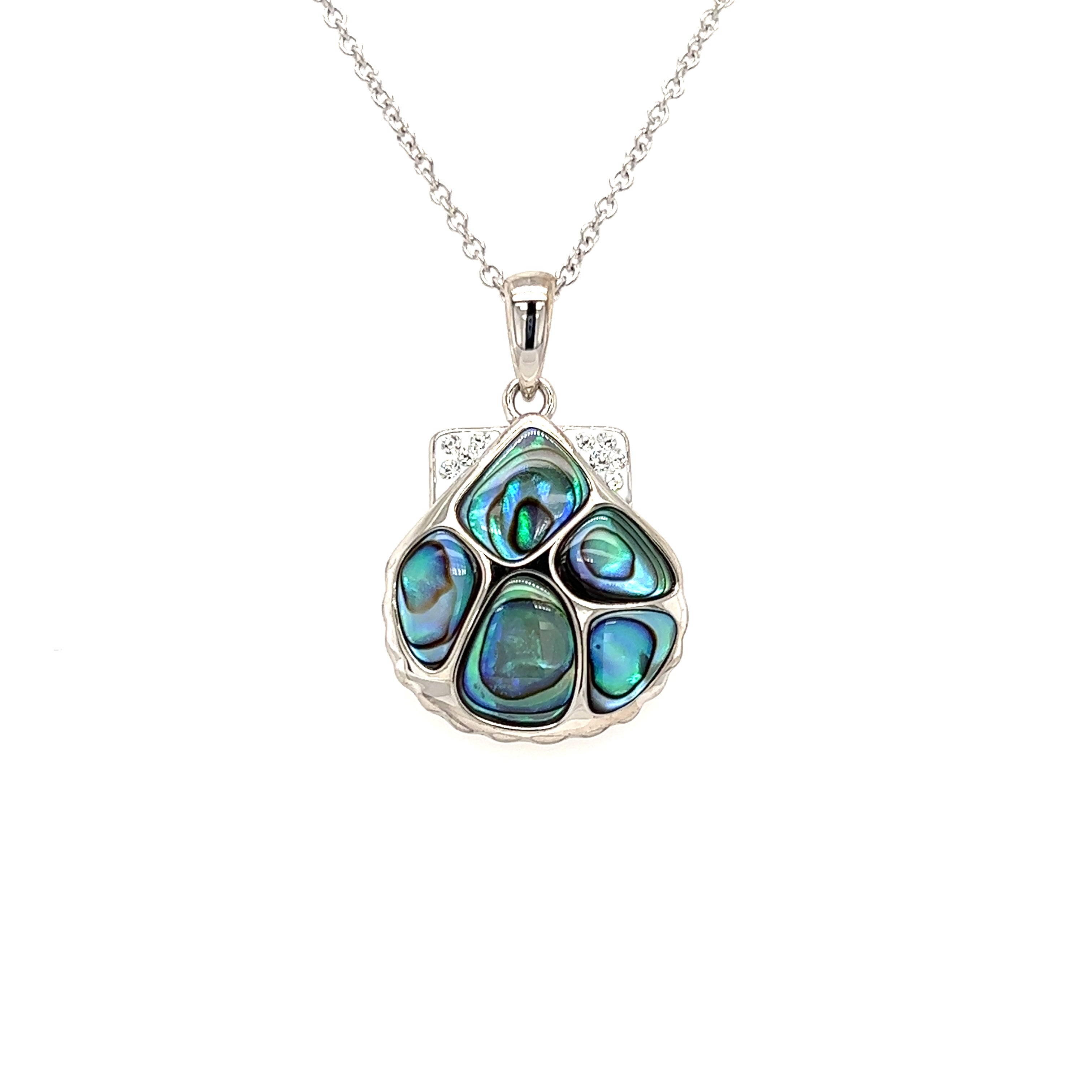 Abalone Shell And Sterling Necklace | Devi & Co.