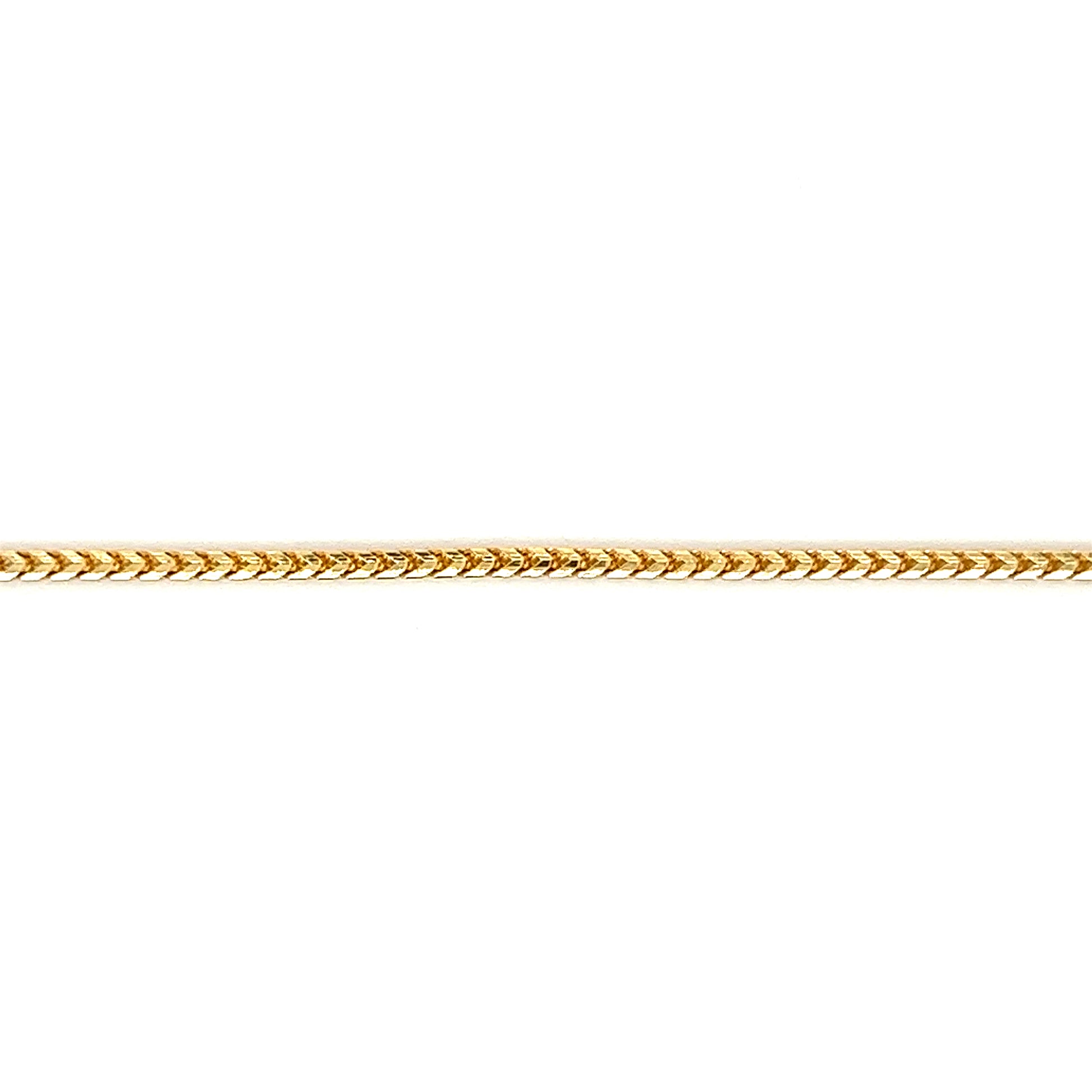 Franco 1.55mm Chain with 24in Length in 14K Yellow Gold Chain View
