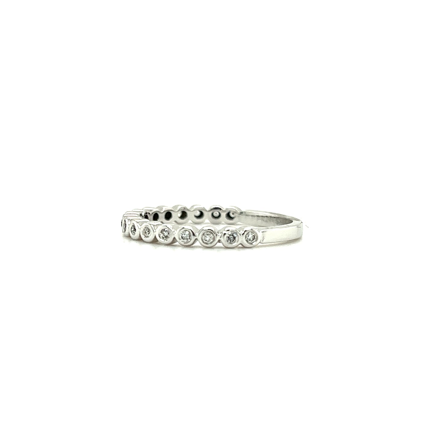 Diamond Ring with 0.15ctw of Diamonds in 14K White Gold Right Side View